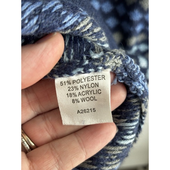 THE TOG SHOP Cardigan Sweater Women Large Bluish Gray Blue Full Zip - Picture 6 of 9